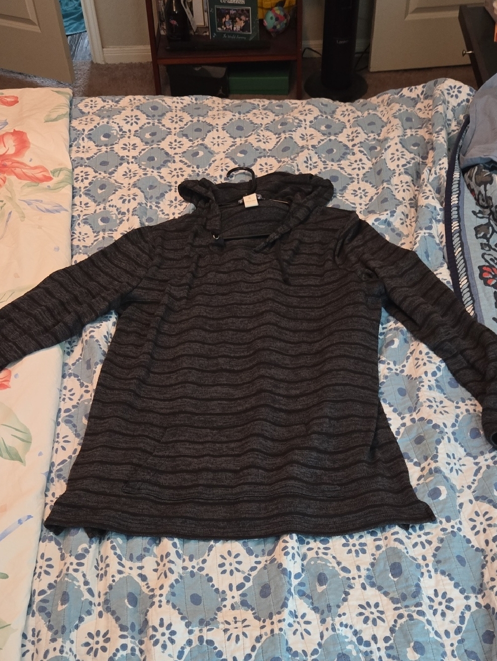 LOFT XL Dark Heather Gray Knit Pullover